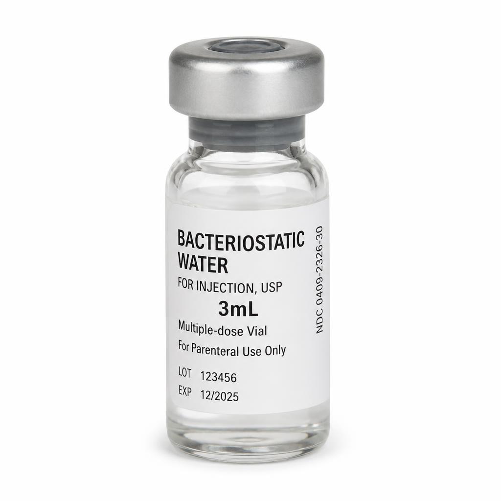 Agua bacteriostática · 3 ml