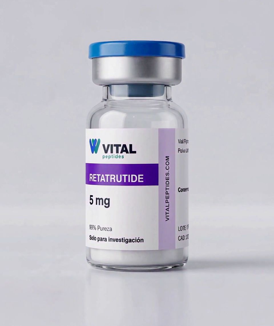 Vial de Retatrutide 5 mg de VitalPeptides